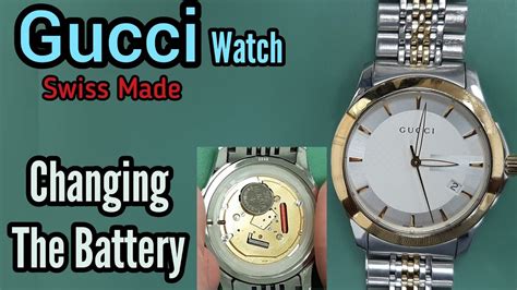 gucci watch battery life|Gucci watch battery type.